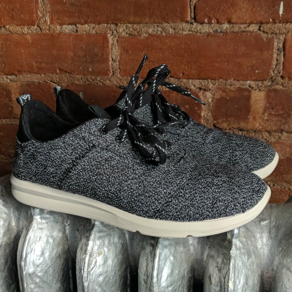Toms Cabrillo Black Terry Cloth Sneakers